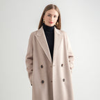 Women's Mid-length Woolen Wool Overcoat Coat