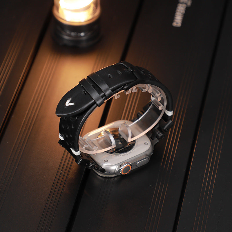 Mechanical Style Cowhide Modified Strap