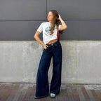 Early Autumn Mid Waist All-matching Straight Pants