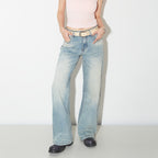 Women's Wide-leg Jeans Fashion High Waist Straight Pants