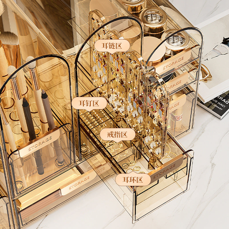 Desktop Large-capacity Cosmetics Dustproof Storage Box
