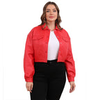Women's Long-sleeved Single-breasted Short Jacket European And American
