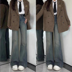 American-style Retro Skinny Jeans High Waist Slimming Without Leg Sticking